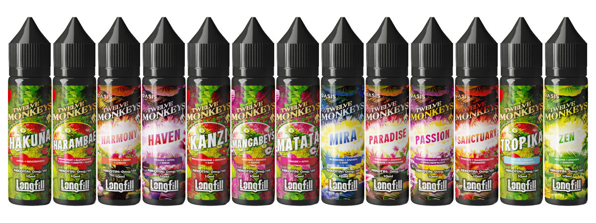 Twelve Monkeys - Longfills 10 ml